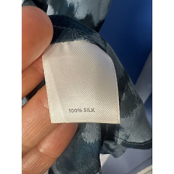 Halogen Silk Tank Top With Ruffle Detail XS, workwear, 100%silk, professional we - Picture 4 of 5